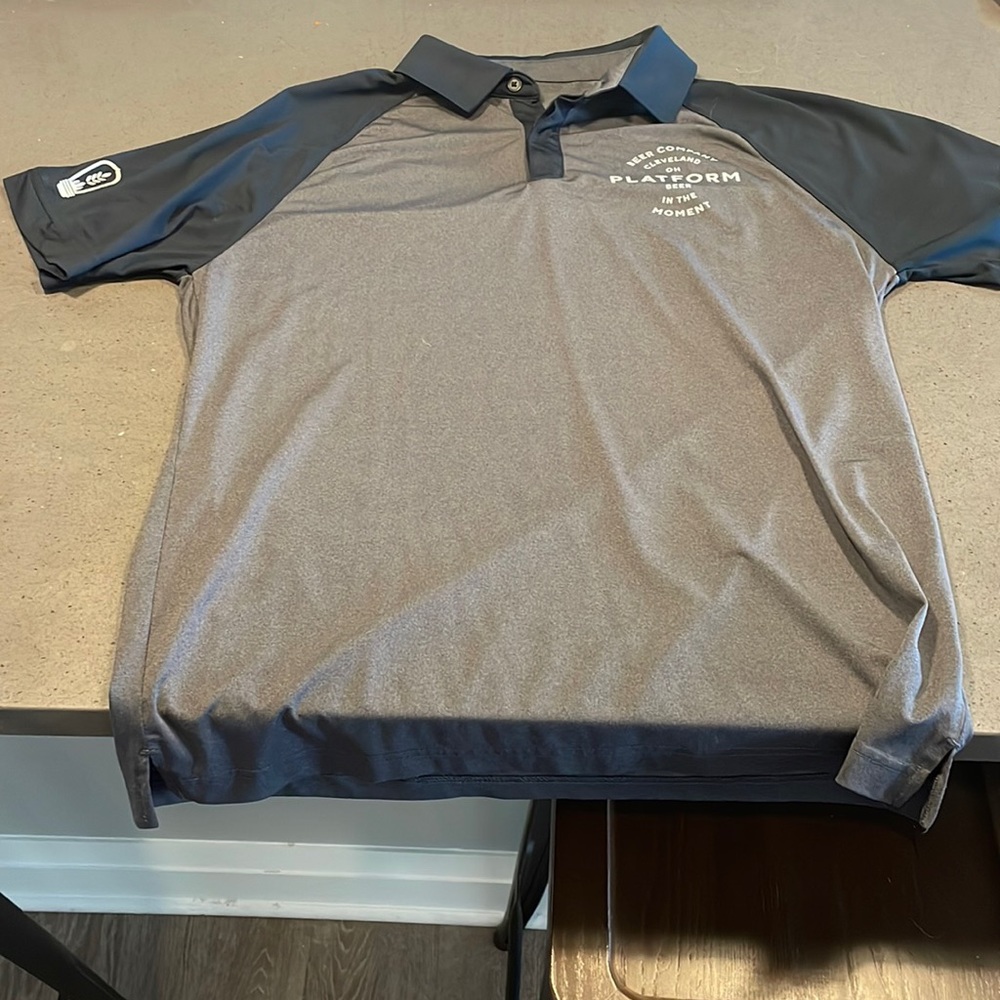Platform Brewing Compang dry fit golf polo